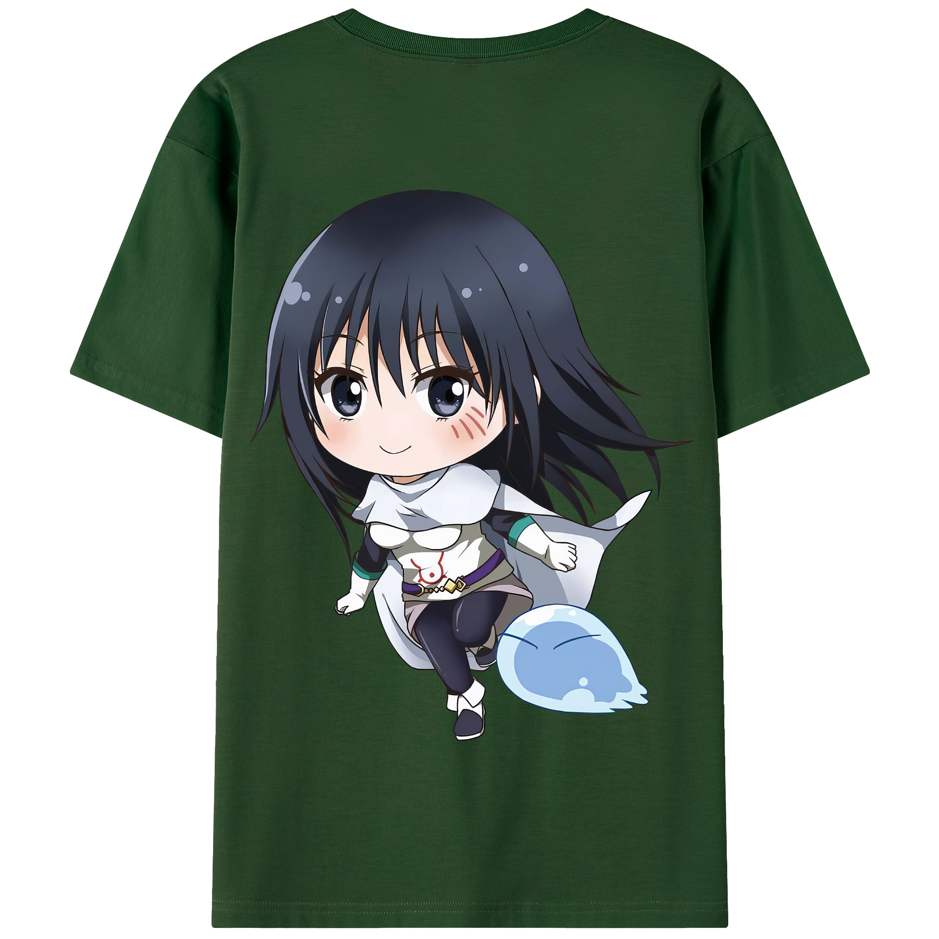 （画像用） 転スラ Regarding Reincarnated to Slime 綿100％半袖Tシャツ（背面プリント）